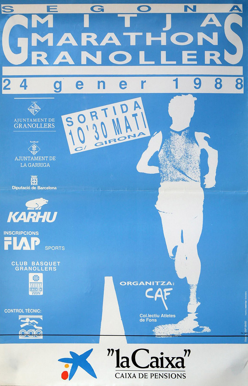 cartell la mitja 1988